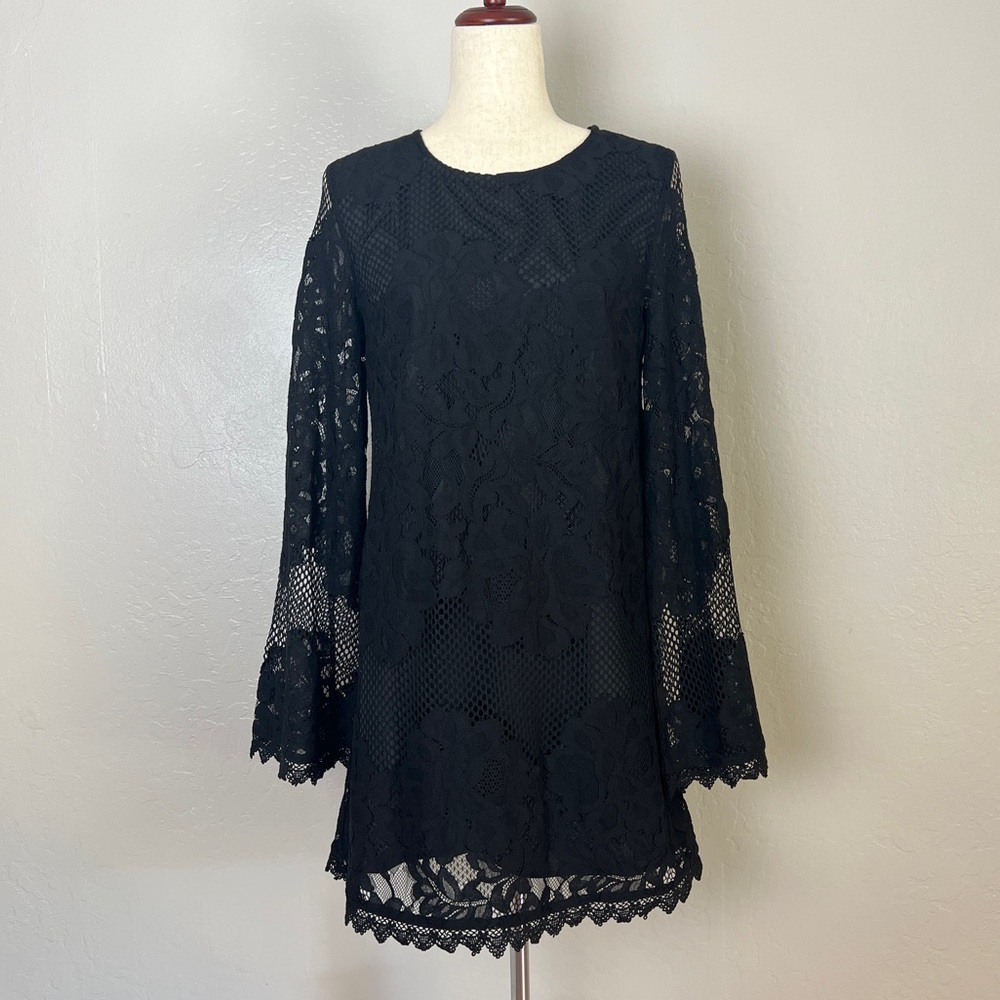 Lulu's Black Lace Mini Dress - Picture 2 of 15